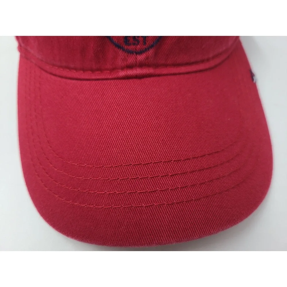 Tommy Hilfiger Est 1985 Strapback Adjustable (Fits Small) Hat Cap Cotton Dad Red